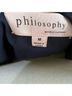 Philosophy Graphic Blue Green Sleeveless Blouse Size M - photo 3