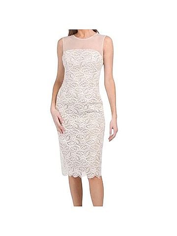 Dress the Population Tegan Lace Midi Dress Cocktail Dress (view 1)