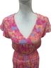 Rails Floral Multi Color Pink Orange Cocktail Dress Size S - photo 3