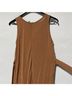 Area Stars Solid Brown Jumpsuit Size XL - photo 6