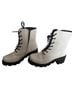 Wild Diva White Black Boots Size 7 1/2 - photo 2