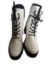 Wild Diva White Black Boots Size 7 1/2 - photo 1