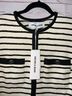 Veronica Beard 68% Cotton 5% Nylon 3% Acrylic 2% Polyester 55% Linen 42% Viscose 3% Elastane 100% Polyester Stripes Ivory Black Jacket Size 10 - photo 12