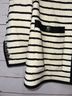 Veronica Beard 68% Cotton 5% Nylon 3% Acrylic 2% Polyester 55% Linen 42% Viscose 3% Elastane 100% Polyester Stripes Ivory Black Jacket Size 10 - photo 4