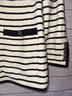 Veronica Beard 68% Cotton 5% Nylon 3% Acrylic 2% Polyester 55% Linen 42% Viscose 3% Elastane 100% Polyester Stripes Ivory Black Jacket Size 10 - photo 8