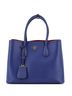 Prada 100% Leather Blue Cuir Double Tote Saffiano Leather Medium One size - photo 1
