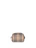Burberry 100% Canvas Plain Tan Camera Bag Vintage Check Canvas Small One size - photo 4