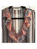 Rodarte 100% Polyester Paisley Stripes Brown Pink Blue Sleeveless Blouse Size M - photo 10
