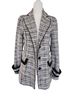 Maurices Checkered-gingham Black White Blazer Size S - photo 1