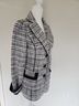 Maurices Checkered-gingham Black White Blazer Size S - photo 6