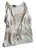 Old Navy Stripes White Tan Long Sleeve Blouse Size XL - photo 1