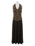 Jkara Black Gold Cocktail Dress Size 6 - photo 1