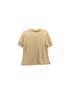 St. John Solid Tan Short Sleeve Blouse Size M - photo 2