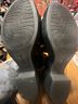 Clarks 100% Suede Black Wedges Size 11W - photo 8