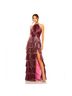 Mac Duggal 100% Polyester Pink Purple Cocktail Dress Size 6 - photo 3