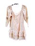LoveShackFancy Floral Ivory White Cocktail Dress Size 6 - photo 2