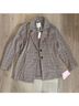 Anthropologie Checkered-gingham Chevron-herringbone Graphic Houndstooth Jacquard Plaid Stripes Multi Color Tan Burgundy Blazer Size S - photo 7