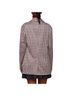 Anthropologie Checkered-gingham Chevron-herringbone Graphic Houndstooth Jacquard Plaid Stripes Multi Color Tan Burgundy Blazer Size S - photo 2