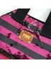 Pink Stripes Pink Black Tote One size - photo 8