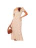 Reformation Floral White Blue Casual Dress Size 2 - photo 1