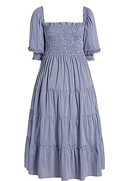 Hill House Nap Dress Ginham Navy Blue Casual Dress (view 1)