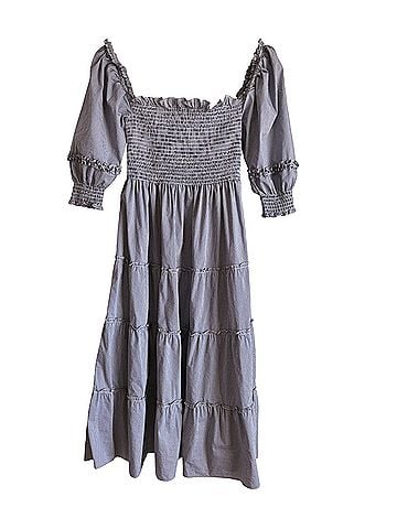 Hill House Nap Dress Ginham Navy Blue Casual Dress (view 2)