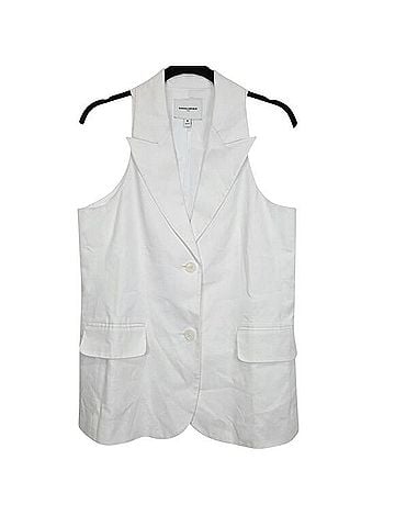 Banana Republic Factory Store Linen-Blend Lapel Collar Racer Suiting Vest Vest (view 2)