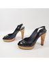 Stuart Weitzman Black Tan Heels Size 7 1/2 - photo 3