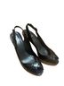 Stuart Weitzman Black Tan Heels Size 7 1/2 - photo 1