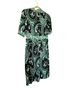 Olian Floral Black Green White Casual Dress Size M - photo 2