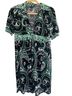 Olian Floral Black Green White Casual Dress Size M - photo 1