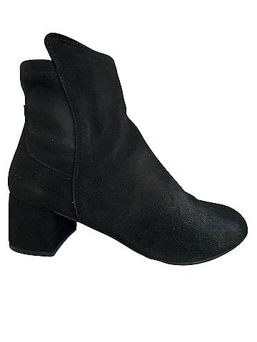 The Flexx Block Party Leather Bootie Suede Ankle Boots (view 1)