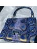 Stuart Weitzman Snake Print Blue Crossbody Bag One size - photo 3