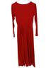 Halara Solid Red Casual Dress Size S - photo 2