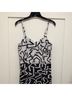 Rules of Etiquette Graphic Black White Jumpsuit Size M - photo 4