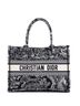 Christian Dior 100% Canvas Plain Blue Book Tote Embroidered Canvas Medium One size - photo 1