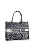 Christian Dior 100% Canvas Plain Blue Book Tote Embroidered Canvas Medium One size - photo 3