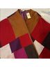 Coldwater Creek Color Block Red Purple Wrap One size - photo 4