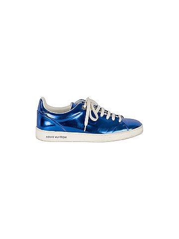 Louis Vuitton Louis Vuitton Metallic Blue Sneakers (view 1)