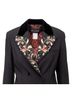 ETRO 100% Wool Black Etro Embroidered Blazer - '10s Size 6 - photo 4