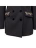 ETRO 100% Wool Black Etro Embroidered Blazer - '10s Size 6 - photo 5