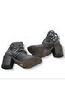 Free People Gray Ankle Boots Size 8 - photo 4