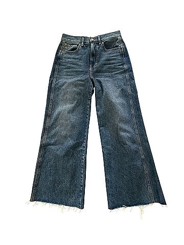 Veronica Beard Taylor Wide Leg Crop High Rise Jeans (view 1)