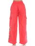Johnny Was Pink Drawstring Hem Cargo Pant Marisol Size M - photo 5