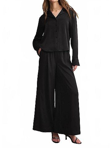 Z Supply Isolde Wide Leg Satin Pant (view 2)