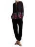 Johnny Was Black Velvet Jogger Size L - photo 2