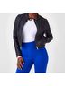 SPANX Solid Black Leather-Like Moto Jacket Size XL - photo 2
