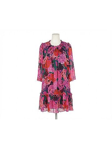 Johnny Was Women's Visions Pleated Floral Mini Dress (view 1)