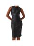 SPANX Solid Black Leather Like Combo Shift Size L - photo 2