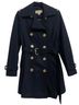 MICHAEL Michael Kors 61% Wool 27% Polyester 6% Rayon 6% Other 100% Polyester Solid Blue Coat Size 4 - photo 1